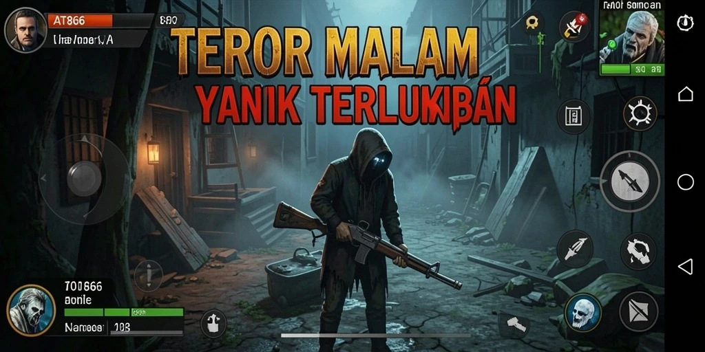 Tampilan mencekam dari gameplay AT866 yang penuh dengan kengerian.