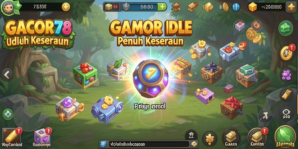 Tampilan menarik dari gameplay GACOR78 dengan elemen Idle yang seru.