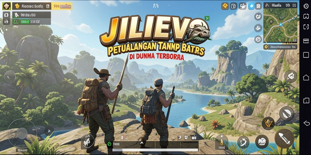 Tampilan gameplay seru dan menakjubkan di dunia terbuka JILIEVO.