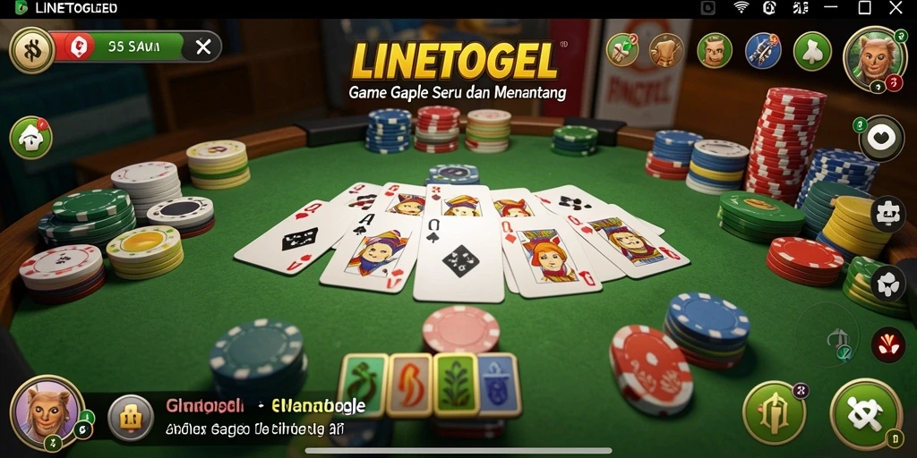 Tampilan gameplay seru dan interaktif di LINETOGEL.