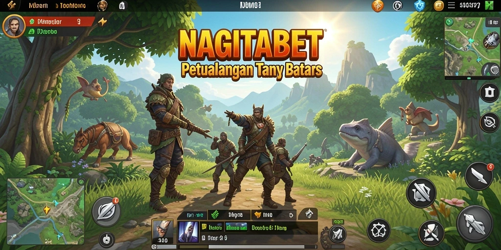 Screenshot NAGITABET menampilkan petualangan di dunia terbuka yang luas.