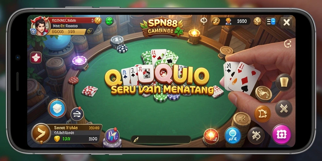 Tampilan gameplay QiuQiu yang mendebarkan di SPN88.